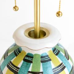 Ursula Printz Mogensen Ursula Printz hand thrown decorated lamp base for Gustavsberg Sweden 1940s - 4472507