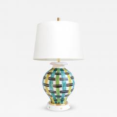 Ursula Printz Mogensen Ursula Printz hand thrown decorated lamp base for Gustavsberg Sweden 1940s - 4475262