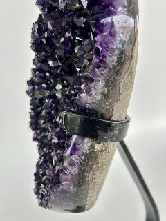 Uruguayan Amethyst Crystal Geode on Custom Stand Weighing 20 Pounds - 4316853