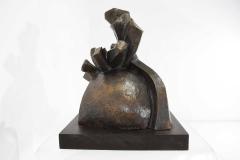 V Schudalk Brutalist Signed Bronze Sculpture Dated 1975 - 1429977