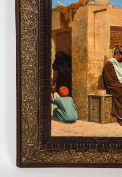 V Voill An Exceptional Orientalist Oil Painting The Barber Cairo - 2137552