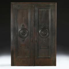 VERY FINE AND IMPOSING PAIR OF BRONZE ENTRANCE DOORS CIRCA 1900 - 3279862