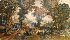 VERY LARGE VERDURE TAPESTRY CARTOON IN PASTORAL STYLE AUBUSSON FRANCE C 1880 - 3673132