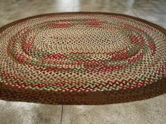 VINTAGE AMERICAN BRAID RUG - 2332346