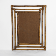 VINTAGE BAMBOO MIRROR 1970  - 3546104