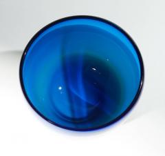 VINTAGE BLUE WHITE AND GREEN MURANO GLASS BOWL - 3083027