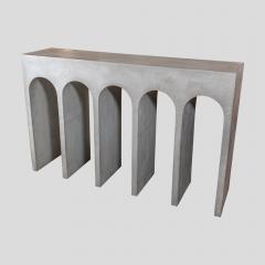 VINTAGE CONCRETE RESIN BRIDGE CONSOLE TABLE - 3077728