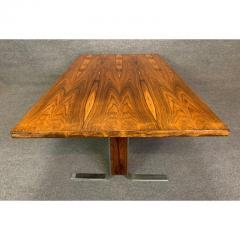 VINTAGE DANISH MID CENTURY MODERN ROSEWOOD AND CHROME LARGE COFFEE TABLE - 3258617