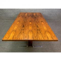 VINTAGE DANISH MID CENTURY MODERN ROSEWOOD AND CHROME LARGE COFFEE TABLE - 3258618