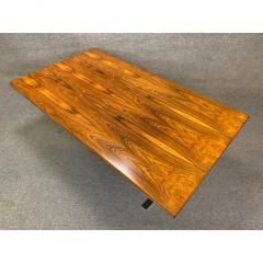 VINTAGE DANISH MID CENTURY MODERN ROSEWOOD AND CHROME LARGE COFFEE TABLE - 3258620
