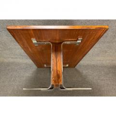 VINTAGE DANISH MID CENTURY MODERN ROSEWOOD AND CHROME LARGE COFFEE TABLE - 3258665