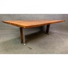 VINTAGE DANISH MID CENTURY MODERN ROSEWOOD AND CHROME LARGE COFFEE TABLE - 3258681