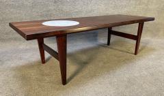 VINTAGE DANISH MID CENTURY MODERN ROSEWOOD AND MARBLE COFFEE TABLE - 3258720