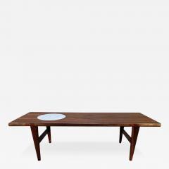 VINTAGE DANISH MID CENTURY MODERN ROSEWOOD AND MARBLE COFFEE TABLE - 3259444