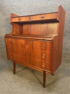 VINTAGE DANISH MID CENTURY MODERN TEAK SECRETARY DESK - 3255471