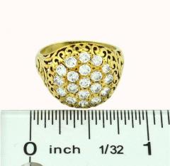 VINTAGE DIAMOND CLUSTER GOLD RING - 2699765