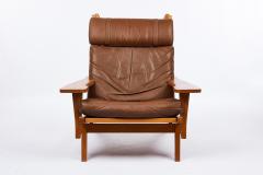 VINTAGE HANS WEGNER GE 375 LOUNGE CHAIR AND FOOTSTOOL - 2204192