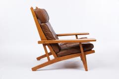 VINTAGE HANS WEGNER GE 375 LOUNGE CHAIR AND FOOTSTOOL - 2204194