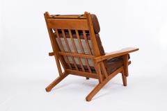 VINTAGE HANS WEGNER GE 375 LOUNGE CHAIR AND FOOTSTOOL - 2204195