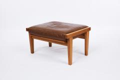 VINTAGE HANS WEGNER GE 375 LOUNGE CHAIR AND FOOTSTOOL - 2204207