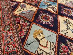 VINTAGE PERSIAN KERMAN PICTORIAL ACCENT RUG - 2372564