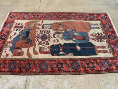 VINTAGE PERSIAN PICTORIAL BAKHTIARI RUG - 2372507