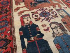 VINTAGE PERSIAN PICTORIAL BAKHTIARI RUG - 2372509