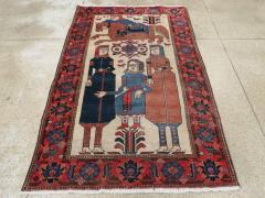 VINTAGE PERSIAN PICTORIAL BAKHTIARI RUG - 2372516