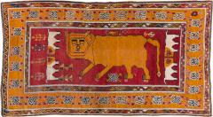 VINTAGE PERSIAN PICTORIAL GABBEH RUG - 3171891