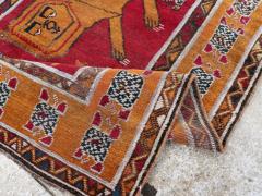 VINTAGE PERSIAN PICTORIAL GABBEH RUG - 3171910