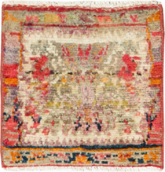 VINTAGE PERSIAN SHIRAZ TRIBAL THROW RUG - 2756098