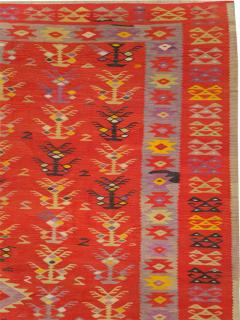 VINTAGE TURKISH FLATWEAVE KILIM ROOM SIZE CARPET - 2519893