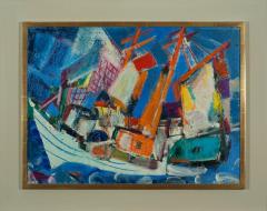 Vaclav Vytlacil Vineyard Fishing Boat - 86958