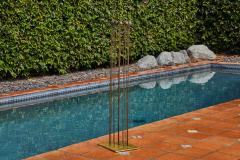 Val Bertoia Large Bertoia Studios 13 Rod Move Around Clock of Sound B 2719 Metal Sculpture - 3244291