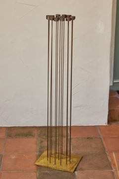 Val Bertoia Large Bertoia Studios 13 Rod Move Around Clock of Sound B 2719 Metal Sculpture - 3244293