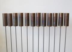 Val Bertoia Steel Rods with Brass Cylinder Chimes  - 947042