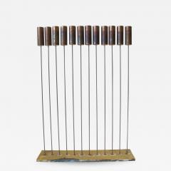 Val Bertoia Steel Rods with Brass Cylinder Chimes  - 948076