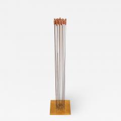 Val Bertoia Tall Mid Century Modern Floor Sound Sculpture by Val Bertoia in Copper Brass - 2237228