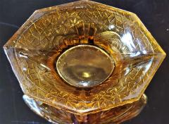 Val Saint Lambert Dame Papillon Art Deco Belgian Amber Glass Vase - 2021723