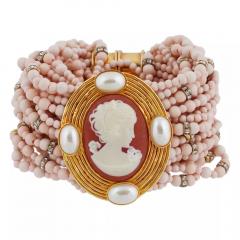 Valentino Garavani Italian Bracelet With Cameo By Valentino Garavani - 4054360