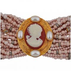 Valentino Garavani Italian Bracelet With Cameo By Valentino Garavani - 4054362