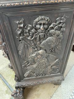 Valentino Panciera Besarel MAGNIFICIENT ITALIAN BAROQUE HIGHLY CARVED EPIC BATTLE SCENE CABINET - 3155957