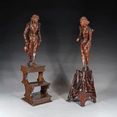 Valentino Panciera Besarel Valentino Besarel Pair of Carved Italian Venetian Figures - 4632092
