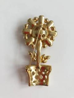 Valentino Valentino Vintage Brooch w Flower - 3626015