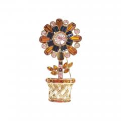 Valentino Valentino Vintage Brooch w Flower - 3629695