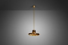 Valto Kokko Valto Kokko Gold Plated Pendant Lamp for I Valo Finland 1970s - 3386119