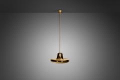Valto Kokko Valto Kokko Gold Plated Pendant Lamp for I Valo Finland 1970s - 3386121