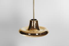 Valto Kokko Valto Kokko Gold Plated Pendant Lamp for I Valo Finland 1970s - 3386122
