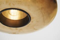 Valto Kokko Valto Kokko Gold Plated Pendant Lamp for I Valo Finland 1970s - 3386128