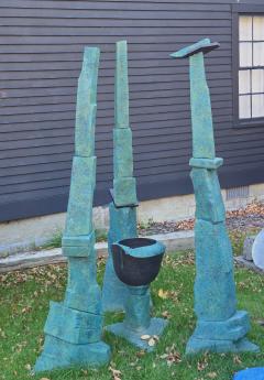 Vance Bell Vance Bell Falk Lake Site Marker 64 1986 Ceramic Sculpture - 4820520
